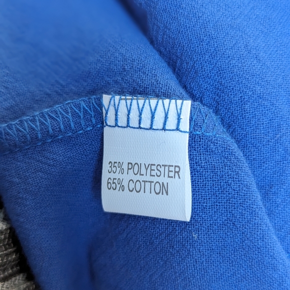 Sucrefas Navy Empire- Waist Short- Sleeve Line Dress, Size M - Picture 11 of 13